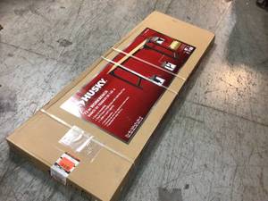 6 ft. Solid Wood Top Workbench in Black by Husky Customer Returns See Pictures