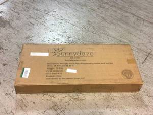 Steel Fireplace Log Holder and 5-Piece Tool Set by Sunnydaze Decor Customer Returns See Pictures