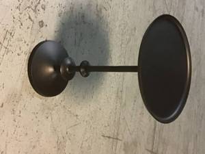 Bellkirk Round Dark Bronze Metal Accent Table (14.5 in. W x 22.25 in. H) by Home Decorators Collection Customer Returns See Pictures