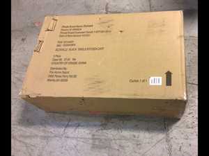 Glenville Small Black Kitchen Cart with Butcher Block Top and Locking Wheels (24 W ) by StyleWell Customer Returns See Pictures