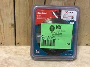 Lot of X-LOCK 5 in. Continuous Rim Diamond Blade for Ceramic and Granite Cutting by Makita Customer Returns See Pictures