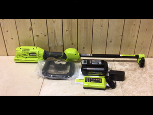 40V Expand-It Cordless Battery Attachment Capable Trimmer Power Head with 4.0 Ah Battery and Charger by RYOBI Customer Returns See Pictures