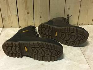 Mens Jackson PT Waterproof 6 in. Work Boots - Soft Toe - Brown (8)W by DEWALT Customer Returns See Pictures