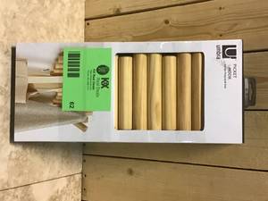 Picket Rail Natural Hook by Umbra Customer Returns See Pictures