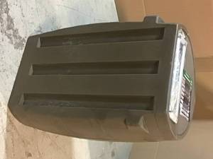 50 Gal. Rain Barrel Walnut Colour with Brass Spigot by RTS Home Accents Customer Returns See Pictures