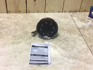 3-Spray 3.6 in. Single Wall Mount Fixed Adjustable Shower Head in Polished Chrome by Speakman Customer Returns See Pictures