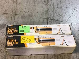 Lot of 2 43 in. 3-in-1 Roller Stand with Triple Function by TOUGHBUILT Customer Returns See Pictures