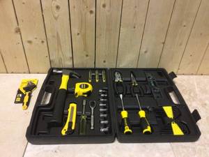 Home Tool Kit (65-Piece) by Stanley Customer Returns See Pictures
