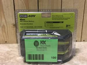 40V Lithium-Ion 6.0 Ah High Capacity Battery by RYOBI Customer Returns See Pictures