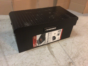 40.8 Matte Black Aluminum Full Size Chest Truck Tool Box by Husky Customer Returns See Pictures