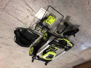 40V HP Brushless 21 in. Cordless Battery Walk Behind Dual-Blade Self-Propelled Mower with (2) 6.0 Ah Batteries & Charger by RYOBI Customer Returns See Pictures