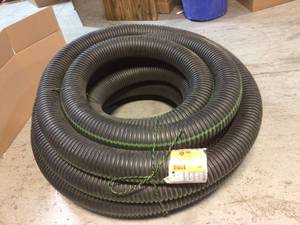 lot 49 image: Advanced Drainage Systems 4 in. x 50 ft. Corrugated Pipes Drain Pipe Perforated Customer Returns See Pictures