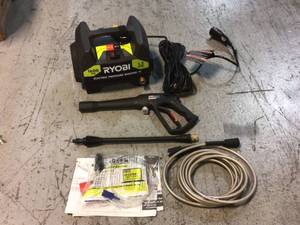 lot 66 image: RYOBI 1,600 PSI 1.2 GPM Electric Pressure Washer Customer Returns See Pictures
