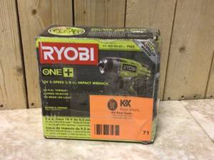 lot 71 image: RYOBI ONE 18V Cordless 38 in. 3-Speed Impact Wrench (Tool Only) Customer Returns See Pictures