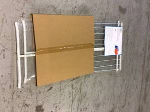 lot 78 image: Honey-Can-Do Metal Folding Drying Rack, X-Frame Design Customer Returns See Pictures