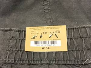 lot 98 image: JCP PANT WAIST 54 Customer Returns See Pictures