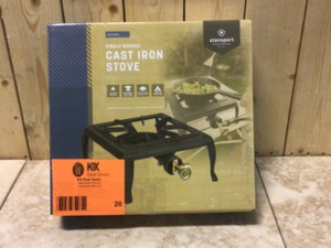 lot 20 image: 15,000 BTUs Single Burner Cast Iron Stove Customer Returns See Pictures