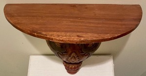 lot 35 image: Wooden Elephant Wall Shelf from Thailand