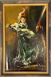 lot 31 image: Framed Oil on Canvas Artwork