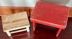 lot 68 image: 2 Vintage Stools