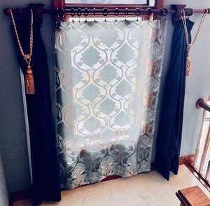 lot 67 image: Charming Curtains and Curtain Rod