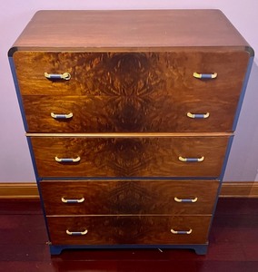 lot 50 image: Delightful Vintage Dresser with Blue Accents