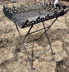 lot 131 image: Marvelous Metal Garden Table
