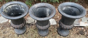 lot 133 image: 3 Remarkable Resin Planters