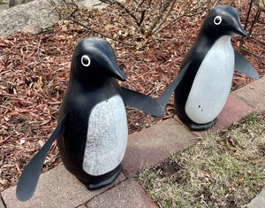 lot 139 image: Pair of Adorable Plastic Penguins