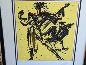 lot 9 image: Framed Salvador Dali The Twelve Apostles Lithograph