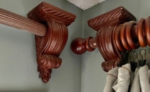 lot 158 image: Cute Curtains and Rods