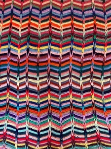 lot 194 image: Colorful Afghan