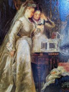 lot 77 image: Ornately Framed Her Wedding Day Reproduction