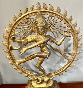 lot 2 image: Amazing Brass Shiva Sculpture