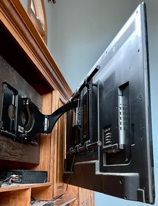 lot 251 image: Sharp 57 Inch TV with Wall Bracket