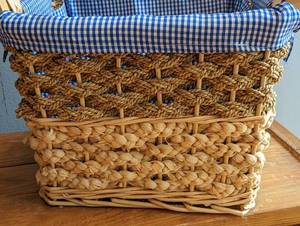 lot 112 image: Pair of Woven Storage Baskets