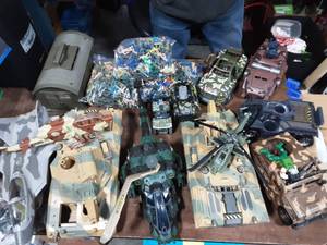 Collection Of G.I Joe & Other Army, Navy, Air Force Figures, Vehicles, Accessories & More