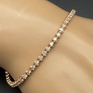 Classic Sophistication 2.00 Carat Diamond Tennis Bracelet in 14k Rose Gold $4,750 Retail