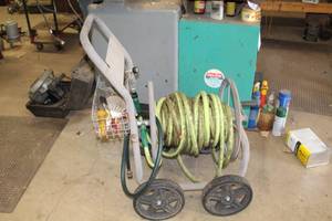 lot 88 image: Garden Hose Reel Cart, Garden Hose