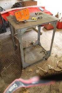 lot 95 image: Metal Work Cart 2-tier