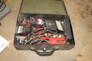lot 116 image: 13-12 Metal Storage Box, Testers, Gauges