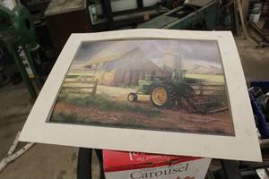 lot 224 image: John Deere Wall Art