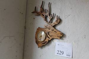 lot 229 image: Elk Wall Clock