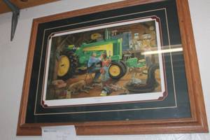 lot 234 image: Restoration II by Charles Freitag Signed Print , Wood FrameDouble Matte