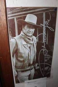 lot 237 image: John Wayne Metal Wall Art