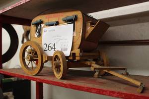 lot 264 image: Wells Fargo Wood Stage Coach Scale Model