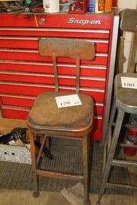 lot 179 image: Metal Workbench Chair