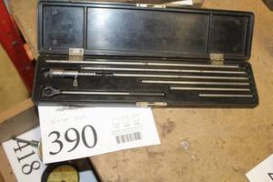 lot 390 image: International Tool Co Gage Rods, Case