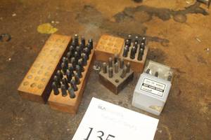 lot 135 image: Punch Sets, C.H. Hanson 18 Numbers Standard Steel Stamp Set