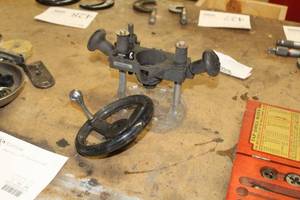 lot 172 image: Lot of (2) Machining Attachments - Lathe Wheel, Tool Holder